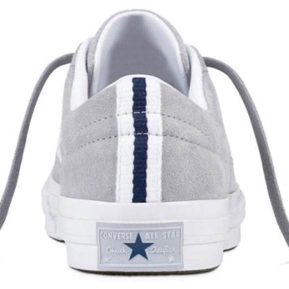 Converse One Star OX Wolf Grey/white/Navy  159733C Unisex W-10/M-8 - Picture 13 of 14